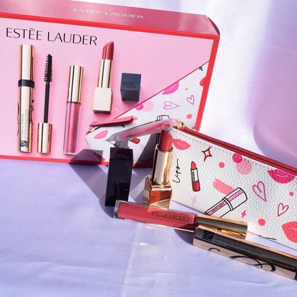 Estee Lauder Beauty Gift Set #4, Lipstick, Lipgloss, Mascara, Full Size - NEW - Picture 2 of 16